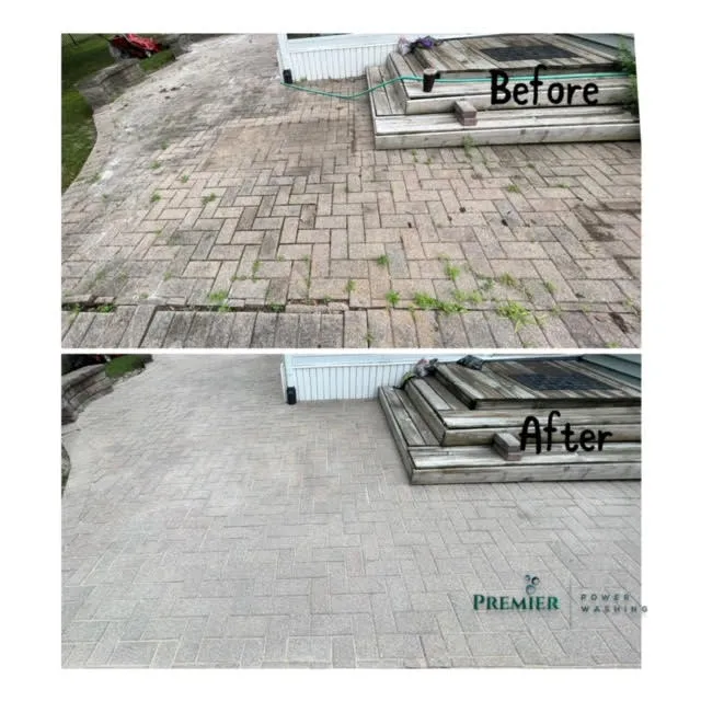 Brick paver cleaning and sealing