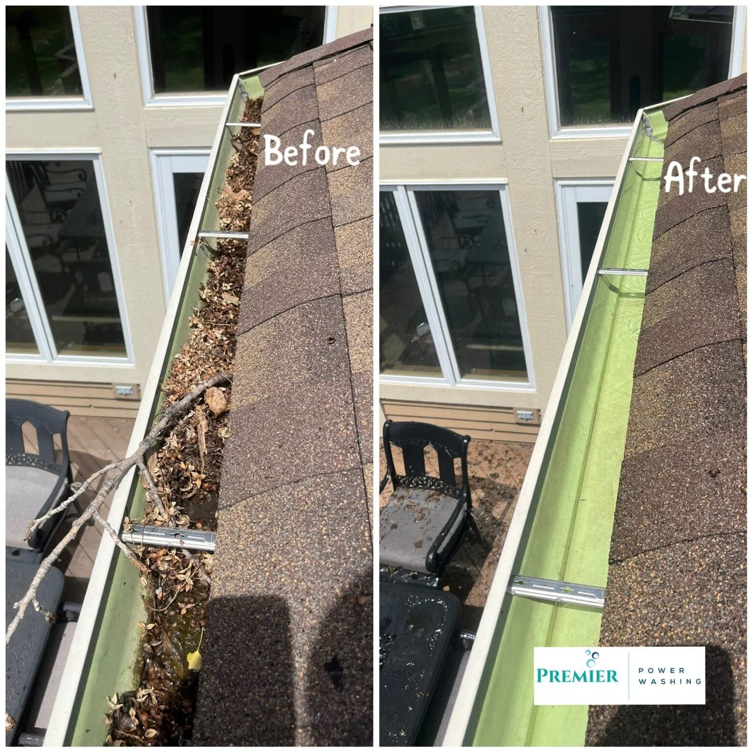 Gutter cleaning - Premier Power Washing